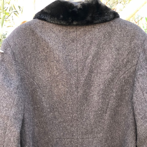 NW Albert Nipon America Made Wool&Fur Coat, Sz 8P - Picture 8 of 16